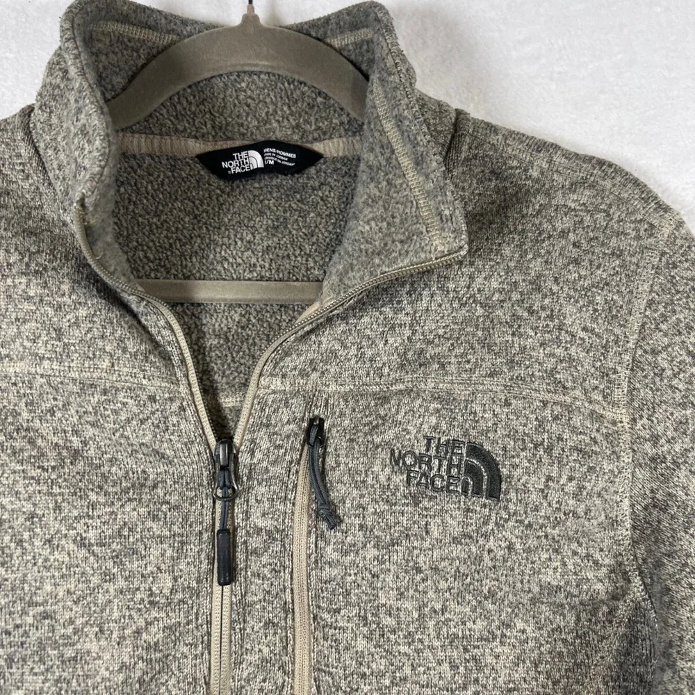 The North Face Gordon Lyons Quarter Zip Fleece Pullover Mens Medium Brown Hike